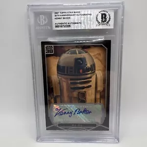 2007 Topps Star Wars 30th Anniversary Kenny Baker R2-D2 Autogramm Autokarte BAS - Bild 1 von 4