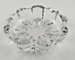 Vtg Indiana Glass Ashtray Round, Fluted 1970's - Picture 1 of 5
