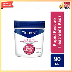 Clearasil Salicylic Acid Rapid Rescue Deep Treatment Acne Pads, Daily, 180 count - Picture 1 of 20