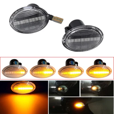 Luz de señalización lateral dinámica LED transparente para Ford KA 2009 2010 2011-On Foto 1 de 4