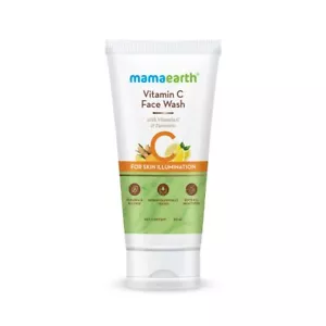 Mamaearth Vitamin C Face Wash for Skin Illumination with Turmeric, 1.69 Fl Oz - Picture 1 of 8