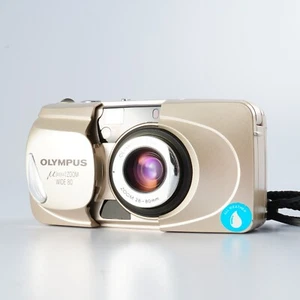 EXCELLENT OLYMPUS μ [ mju ( Stylus ) Zoom Wide 80 + Remote Control RC-20 - Picture 1 of 19