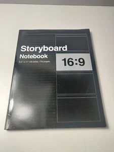 Storyboard Notebook 16:9, 8.5"x11" US Letter, 170 pages.: For Directors, Animato - Picture 1 of 4