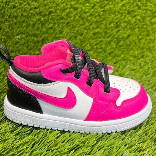 Scarpe da ginnastica Nike Jordan 1 Low ALT da bambina taglia bianche rosa feroce nere