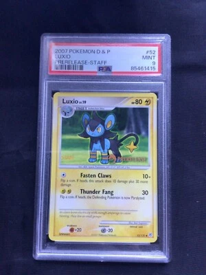 Pokemon Cards: Diamond and Pearl Staff Prerelease: Luxio 52/130 PSA 9 - Image 1 of 4