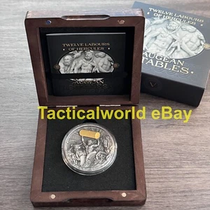 2021 Niue Twelve Labours of Hercules Augean Stables 2 oz Silver Coin Greece Myph - Picture 1 of 4