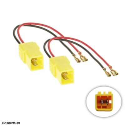 Paire De 2 Câbles Connecteurs Adaptateurs Haut-Parleurs Pour ALFA ROMEO 156 - Photo 1/4