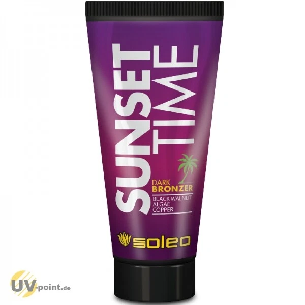 SOLEO SUNSET TIME dark tanning bronzer 150ml Solarium Kosmetik Bräunungslotion