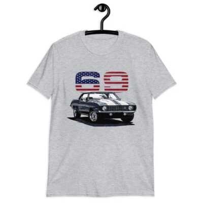 Camiseta 1969 69 Camaro Chevy Muscle Cars American Collector Car Gift Foto 1 de 4