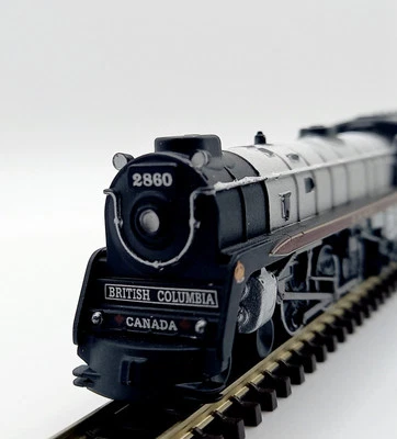 N Gauge Scale British Columbia Royal Hudson Locomotive Train Model  - Image 1 of 4
