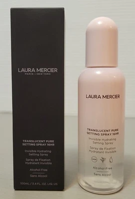 LAURA MERCIER 3,4 oz translúcido puro spray fijador 16 horas hidratado invisible 100 ml Foto 1 de 4