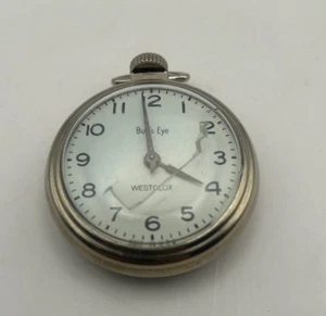 Bull's Eye Westclox Pocket Watch ~ Not Running ~ As Is FOR REPAIR PARTS - Picture 1 of 5