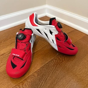 Pearl Izumi Elite Road V5 Cycling Shoes Red White EU 40 BOA System - Picture 1 of 8
