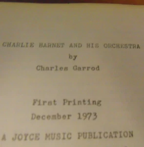 Charlie Barnet 70-pages 1930-1973 by Charles Garrood discography - Imagen 1 de 5