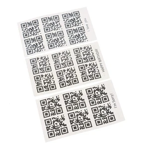 Handgelenk Körper Liebe QR Code Fake Tattoo wasserdicht temporäre Aufkleber - Photo 1/14