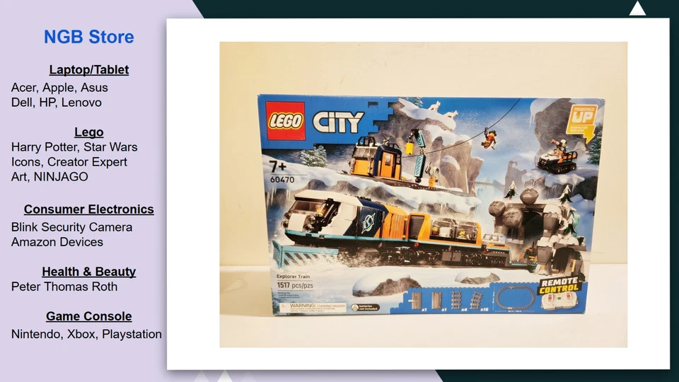 LEGO City исследователь Арктический полярный экспресс поезд 60470, новый, запечатанный, США - Изображение 1 из 4