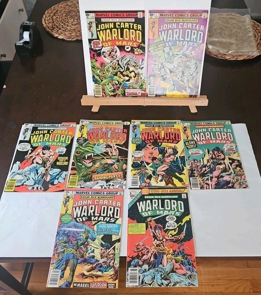  John Carter # 1-6,8,+anual Warlord of Mars=8 lote de cómics de alta calidad Foto 1 de 4