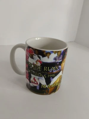 Кружка Mark McGwire Cardinals кофейная чашка 62 домашний забег история 8 сентября 1998 белая - Изображение 1 из 4