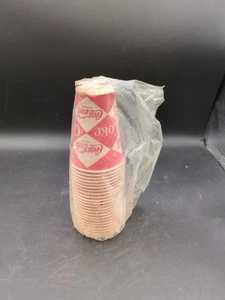 Vintage Lot of 23 Coca Cola 1960's Coke Wax Paper Soda Cups - Picture 1 of 1