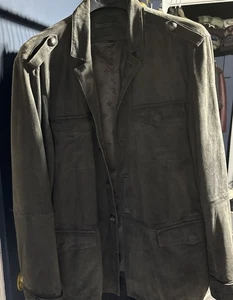 Vintage John Varvatos Goat Suede Jacket Men’s Size 52 - Picture 1 of 5