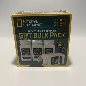 Nuovo, National Geographic® Rock Tumbler Supplies Grana Confezione Bulk di 4 Stadi - Foto 1 di 3