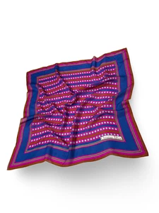 Christian Dior Silk Scarf Vintage Chiffon Geometric Polka Dot - Picture 1 of 4