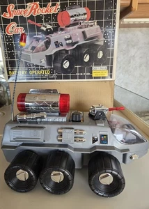 1970's Space Rocket Car Battery Operated Please Read Description So Retro Cool - Picture 1 of 20