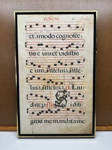 Antiphonal Manuscript Leaf on Vellum — Feast of St. James, 17th Century - Picture 1 of 14
