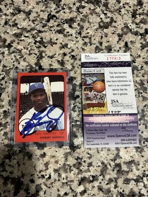 Ken Griffey Jr 1988 ProCards Vermont Mariners autografiado automático novato RC - JSA Foto 1 de 2