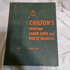 Chilton's Motor/Age Labor Guide & Parts Manual 1971 42nd Year - Picture 1 of 3
