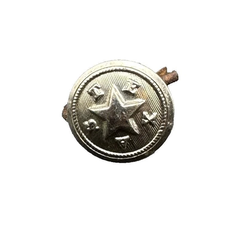 M-1921 Silver State of Texas Star Coat Uniform “Superior Quality” Button Sz 5/8" - Image 1 of 4