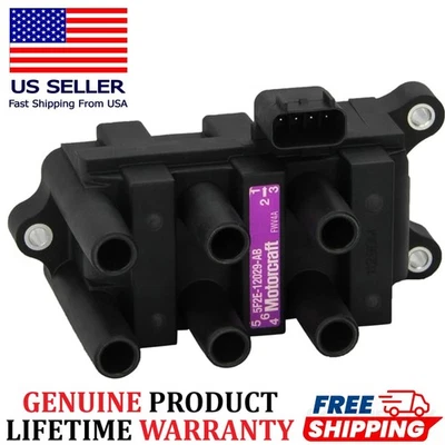 MOTORCRAFT Ignition Coil For 2001-2008 Ford Mazda Mercury, 5F2E-12029-AB GENUINE - Image 1 of 4