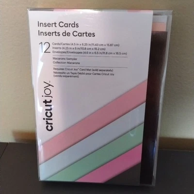 Cricut Joy Insert Cards w/ Envelopes, 2 packs, Macarons Sampler, 4.25" x 6", NIP - Image 1 of 4