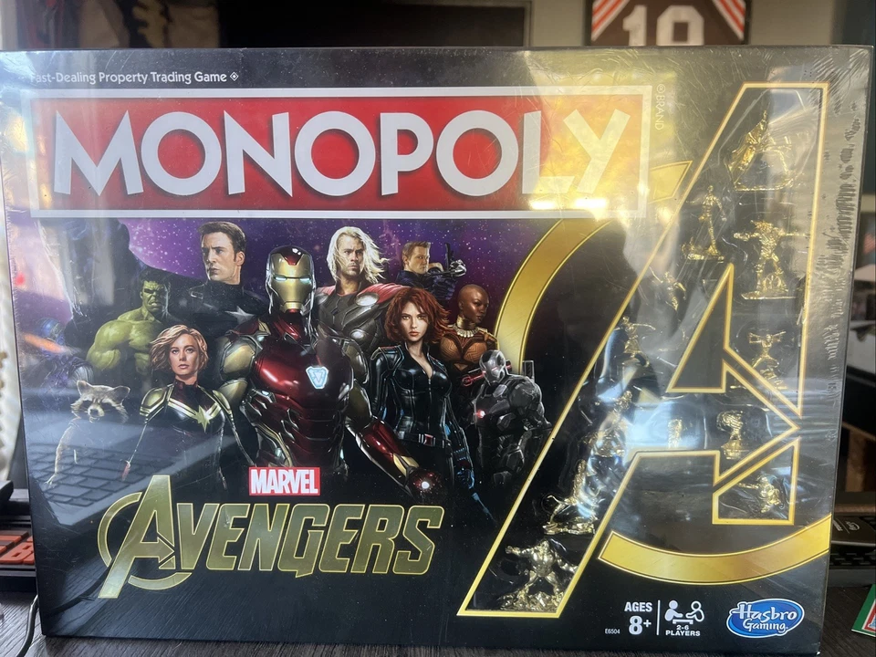 Настольная игра Монополия издание Marvel Avengers для детей от 8 лет Hasbro-ЗАПЕЧАТАННАЯ! - Изображение 1 из 1