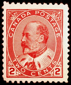 Canada #90 2c Carmine 1903 King Edward VII VF *MNH* CV $297 - Picture 1 of 1