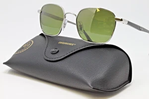 Ray Ban Sunglasses Chromance Unisex Silver w/Green Mirror Gold Gradient Lens NEW - Picture 1 of 7