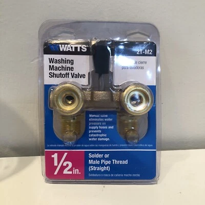 Válvula de cierre de lavadora de vatios 1/2" 2T-M2 Foto 1 de 2