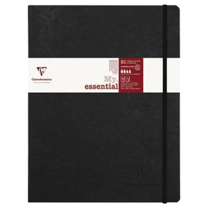 Clairefontaine Age Bag MyEssential Threadbound Notebook Lined B5 Black 96sh New - Picture 1 of 8