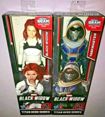 MARVEL BLACK WIDOW TITAN HERO SERIES TASKMASTER & BLACK WIDOW **NEW** - Image 1 of 4