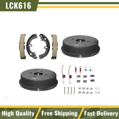 Kit de herrajes de tambores de freno y zapatas de freno traseras para Toyota Corolla 1993-1998 Foto 1 de 4