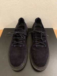 GIORGIO ARMANI Extralight Navy Suede X2C558 Made In Italy Us 12 - Picture 1 of 12