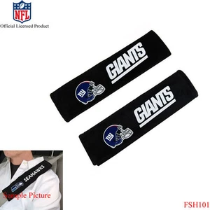 New NFL New York Giants Car Truck Suv Van Seat Belt Shoulder Pads Covers - Picture 1 of 1