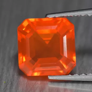 Ópalo de fuego mexicano de 1,21 quilates 100 % sin tratar - Piedra preciosa de color naranja natural - Imagen 1 de 1
