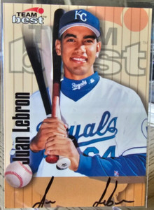 1998 Team Best Baseball Juan Lebron Auto Kansas City Royals