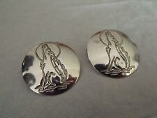 COOL STERLING SILVER 925 HANDCRAFTED HOWLING COYOTE  EARRINGS  