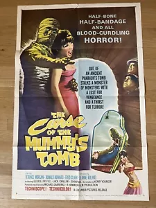 La maldición de la tumba de la momia 1964 OG 1 SH póster de película de terror Michael Carreras - Imagen 1 de 15