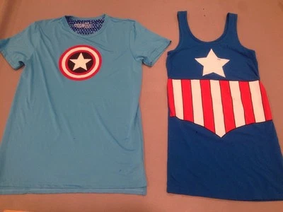 Vestido mediano Capitán América Foto 1 de 4