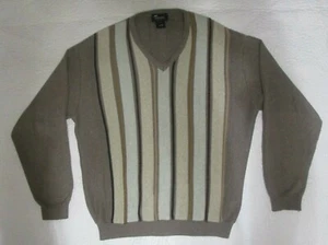 Vintage Mens Sweater Size XL Beige Brown Rockabilly Pullover Great Condition - Picture 1 of 2