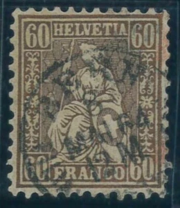 P3291 C - SWITZERLAND 1862, CAT,NR. 35, USED - Picture 1 of 1