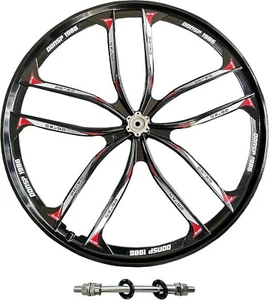 26" Bike Rear Mag Rim 135mm for Disc Brake rotary freewheel 7/8/9s Bicycle Wheel - Picture 1 of 7
